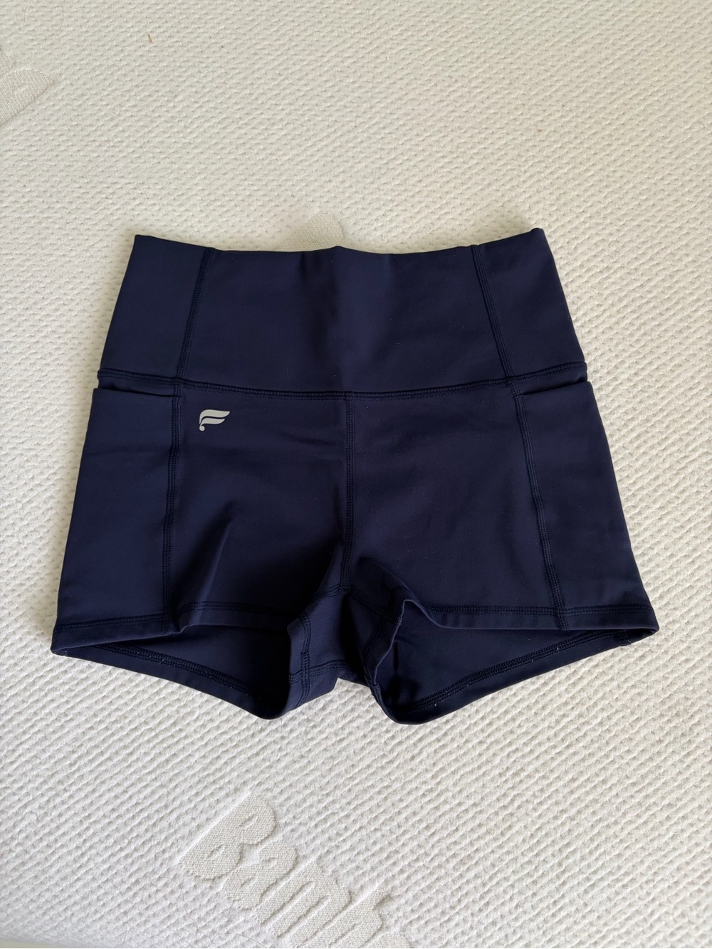 Pulse Navy High-Waist Bike Shorts